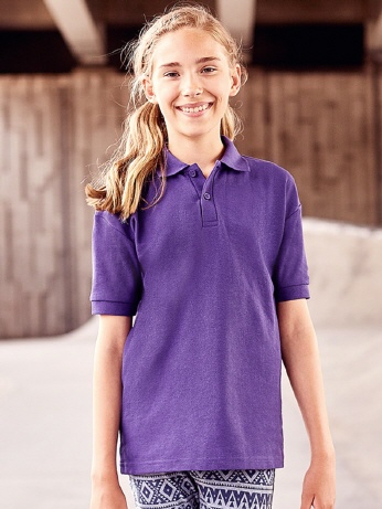 R539B farbiges Kinder Polo 35/65-Piqué XS-2XL