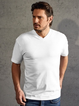 E3000-w weisses Herren Premium T-Shirt R-Neck 2XL