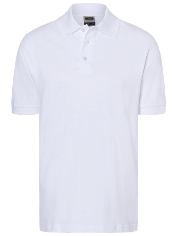 JN070-w weisses Herren Classic Polo S-3XL