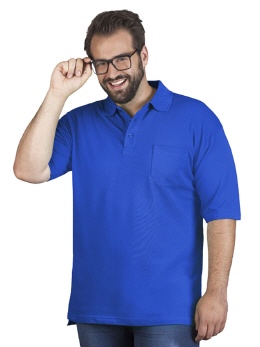 E4100 farbiges Herren Heavy Pocket Polo 3XL-5XL