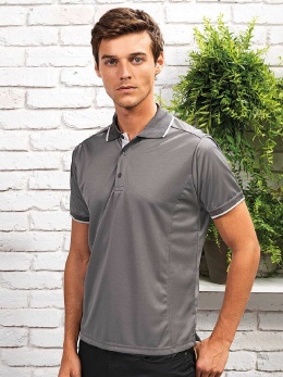PW618 farbiges Contrast Coolchecker Polo S-4XL